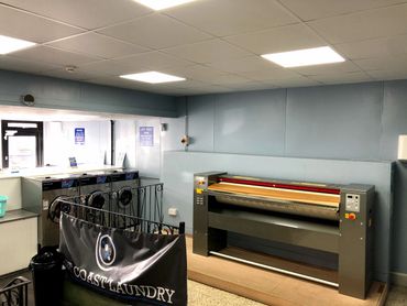 Inside the laundrette
