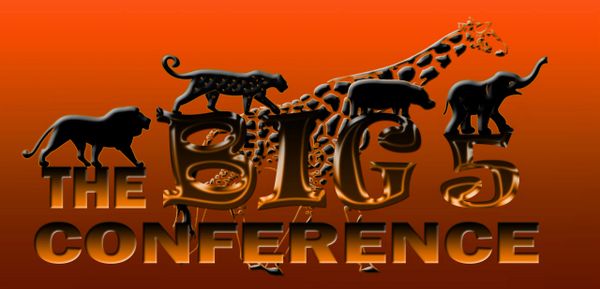 5 Safari Animals walking orange background  smiling animals giraffe elephant  hippo  leopard lion BI