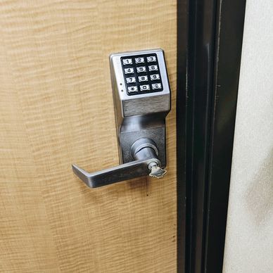 Electric lock on office door