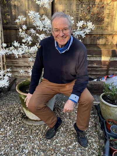 Mr HG in his garden