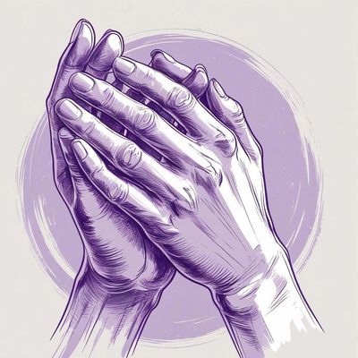 clasped hands