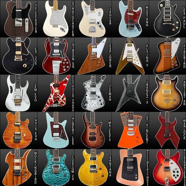 every guitar body style