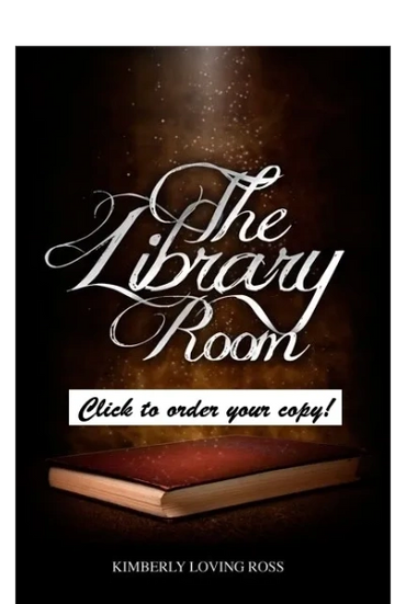Book cover of 'The Library Room' by Kimberly Loving Ross with a glowing effect.