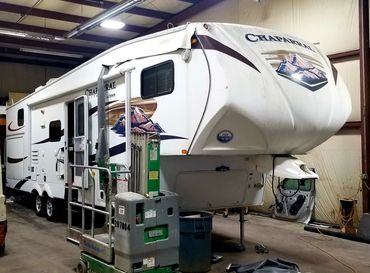 Shop Photo Of Large 5th Wheel Trailer Inside Shop