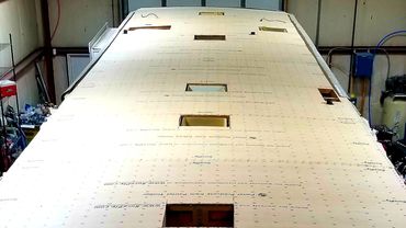 New Wood Decking Overlay On Roof For This Motor Home