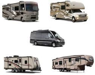 Class A, B, C, Travel Trailers and 5th Wheel RVs