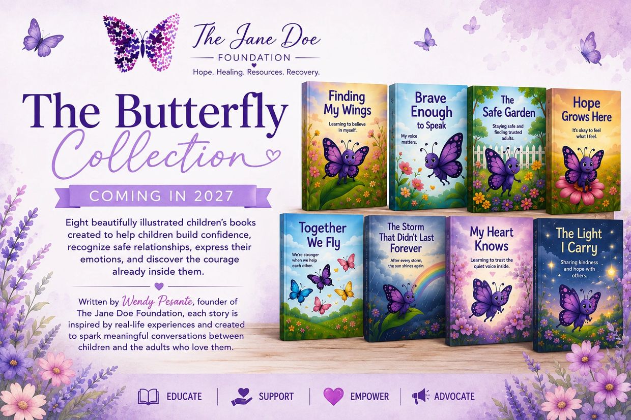 Announcement of The Butterfly Collection children's books coming in 2027.