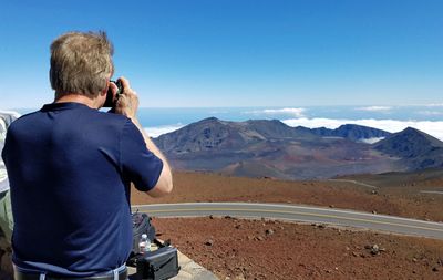 Bill Schopf  at Haleakala crater, Maui