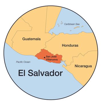 map of El Salvador