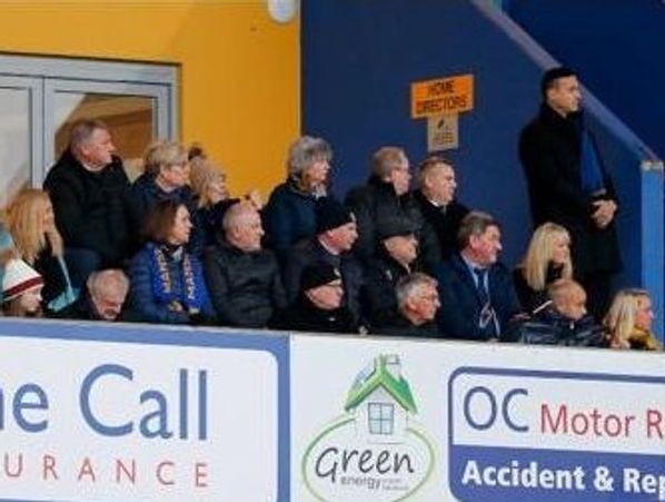 Security guards on football stands