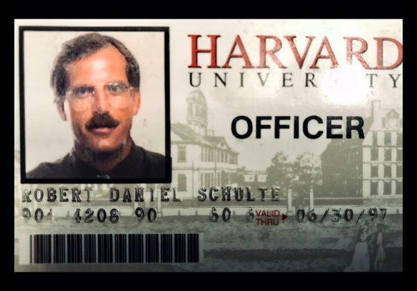 Robert Schulte, MD, His Harvard Univesity Officer  ID