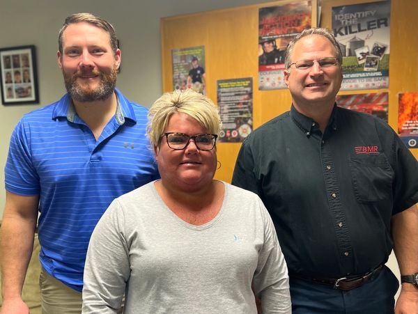 Columbia Twp board, from left Brandon Smith, President; Mindy Muchow, Member; Matt Boyd, Secretary.