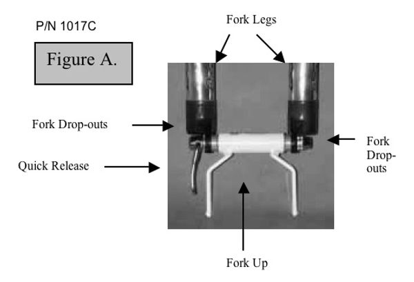 Fat 9x135mm Quick Release Fat Bike Fork Up for snow bike rack storage
