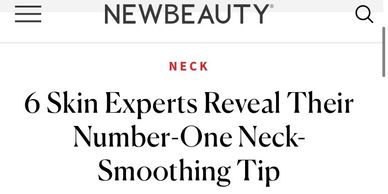 “Treatment for smoothing the skin on the neck varies by age and skin type."