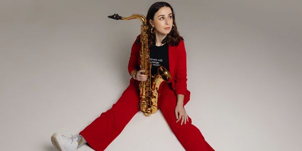 female jazz saxophonist