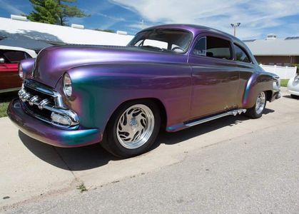 Kevin Tufte's Radical Painted 1952 Chevrolet rolling on Cimmaron Wheels