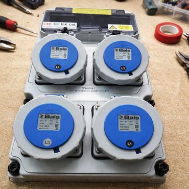 Bespoke distribution units from Ceenorm's project team - with four 230V sockets