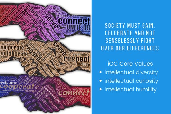 For tolerance, iCoaches and iLearners aspire for intellectual diversity, curiosity, and humility