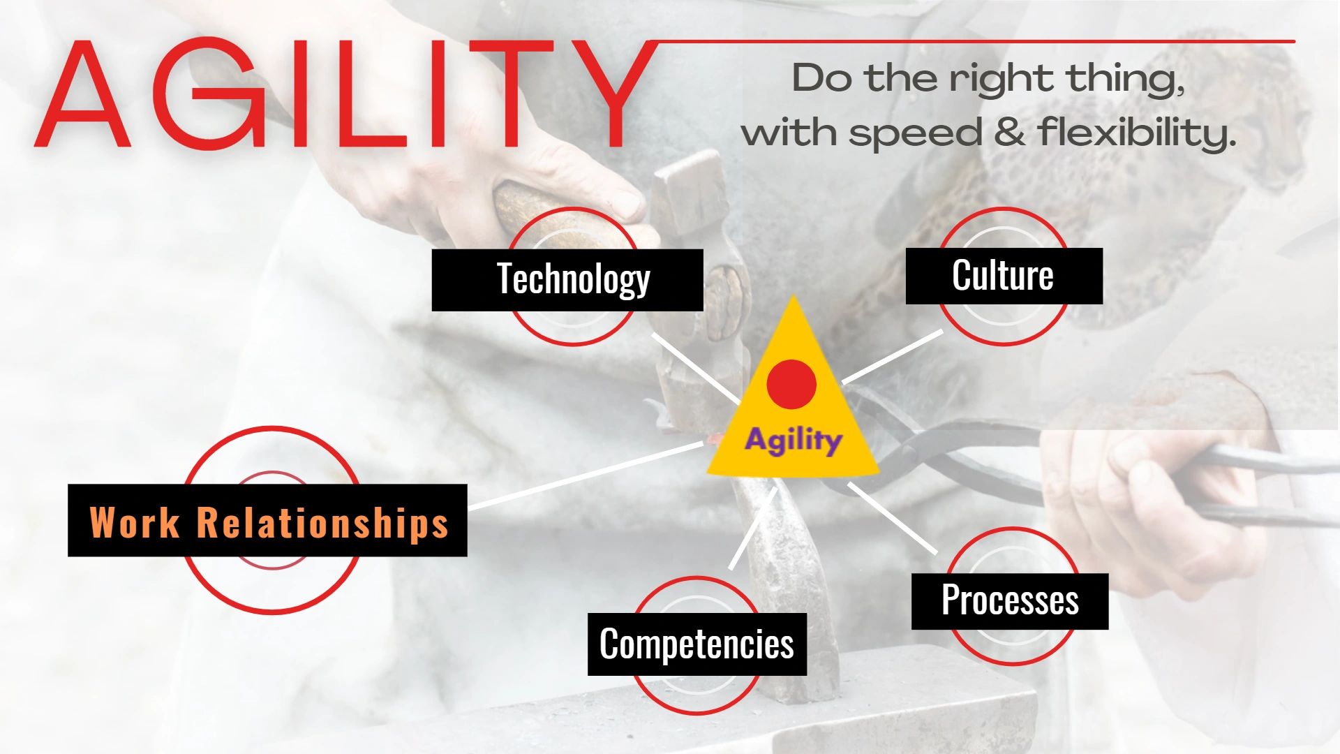 Work relationships that enable agility are the 20% that impact 80% of the business.