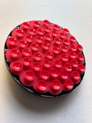 Suction cup disc golf retriever pad