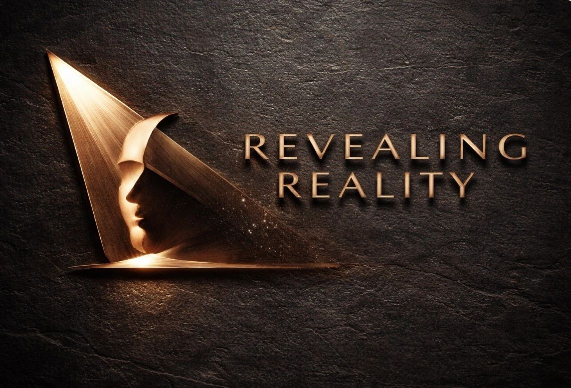 REVEALING REALITY is the logo for my art work. It involves sculpted faces