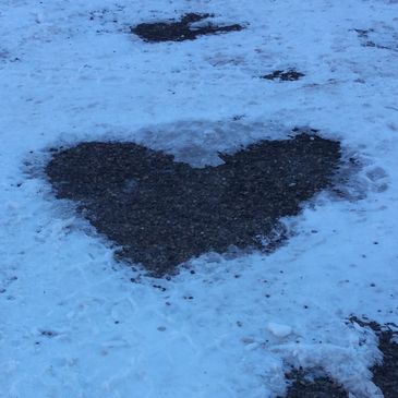 Ice Heart in Colorado Springs, Colorado