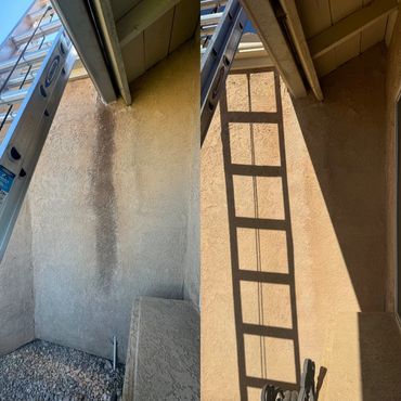 Stucco stain removal