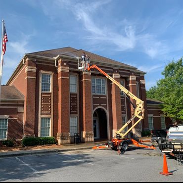 Commercial pressure washing
