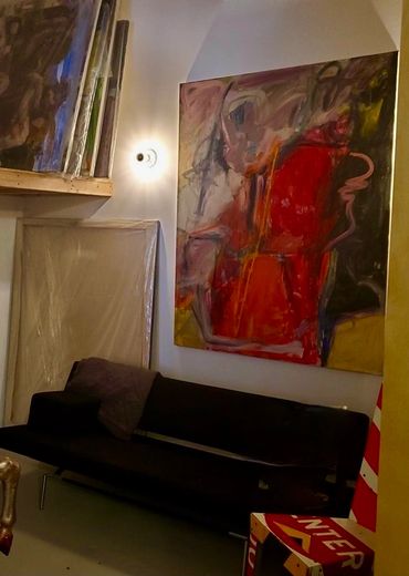 Enter RED, approx 60" X50",
circa 1990s