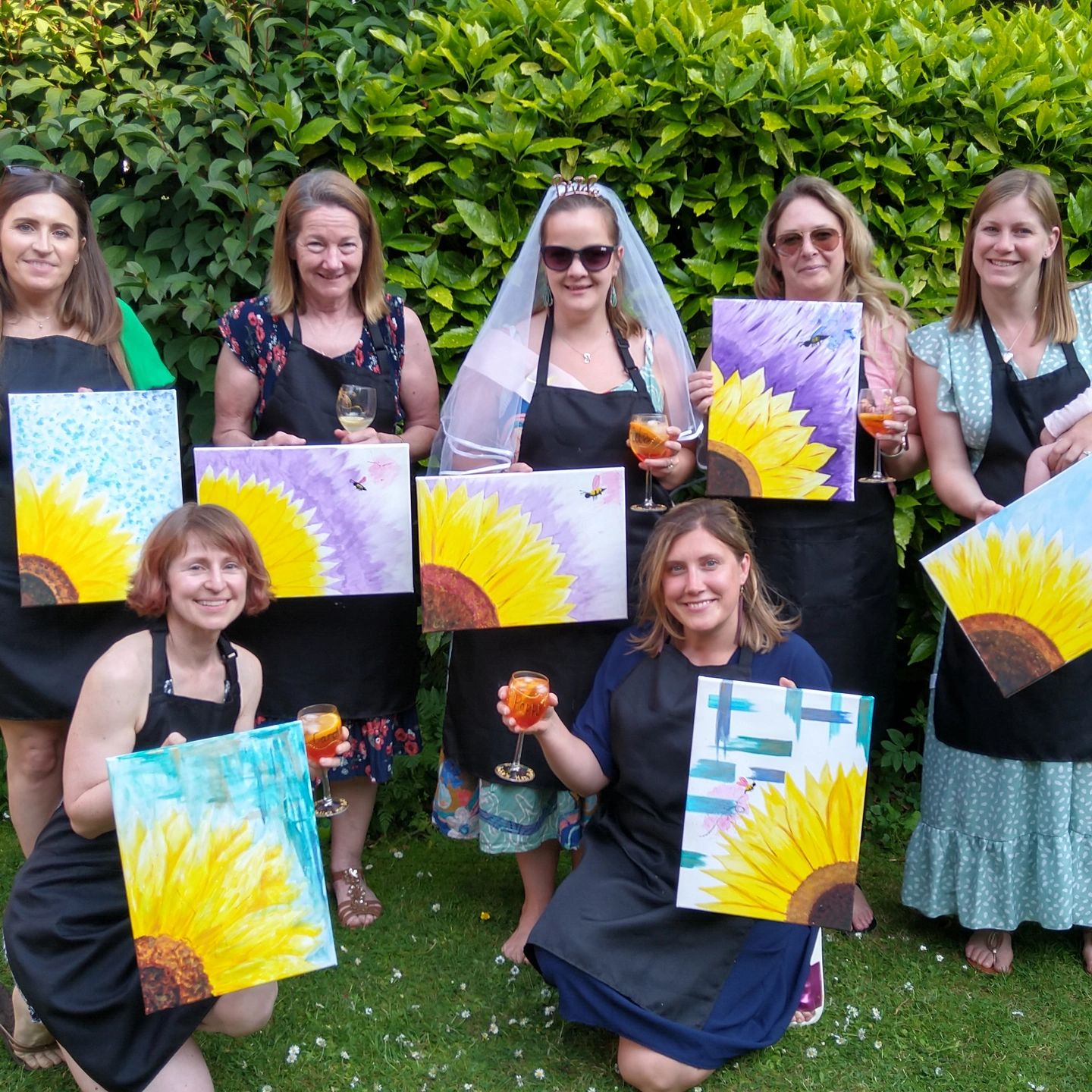 private Sip n Paint paint party with bride to be | hen party