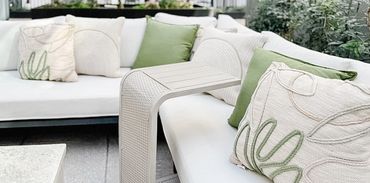 Outdoor Multifamily clubroom with Design by Design by DuBois