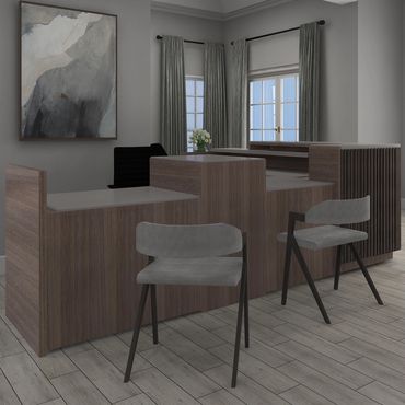 Interior Design Atlanta renovation Rendering of leasing office– Design by DuBois portfolio highlight