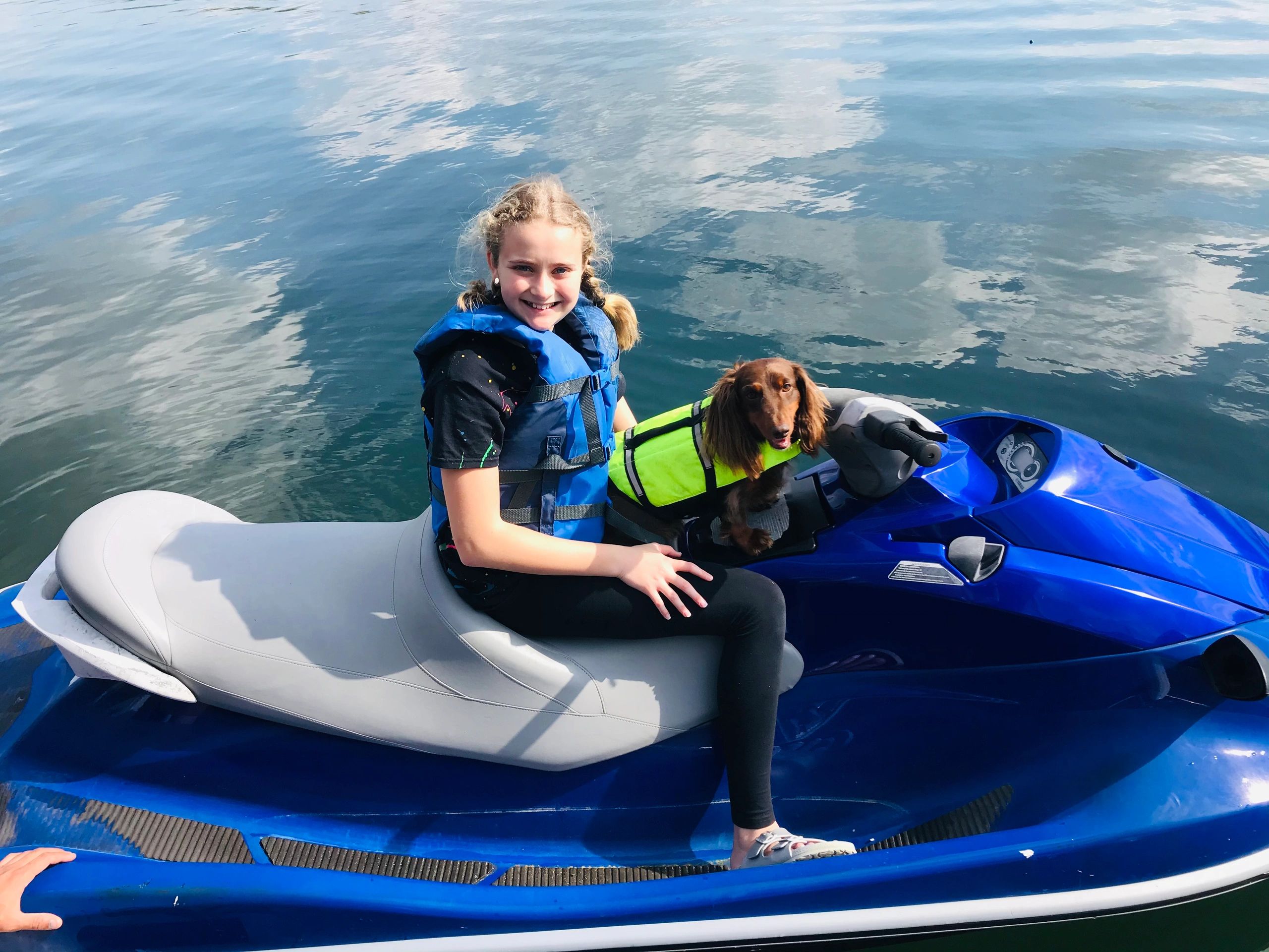 Fun in the sun. On laurel lake