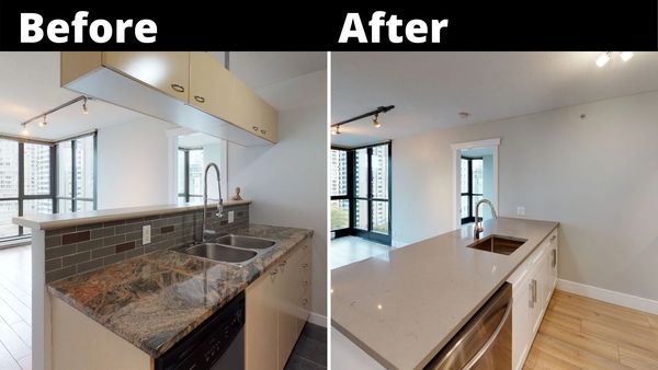Before and After Kitchen Renovation Vancouver 