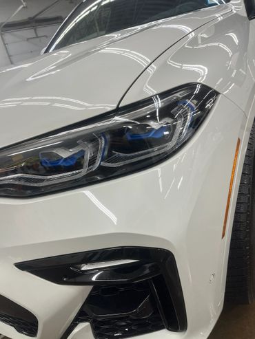 white bmw that just had a fresh ceramic coat applied