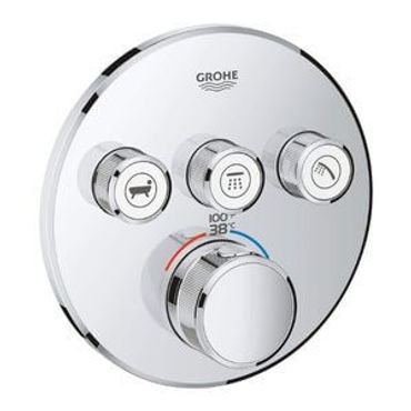 Grohe SmartControl Round 3 Outlet Concealed Mixer Trim - 29146000