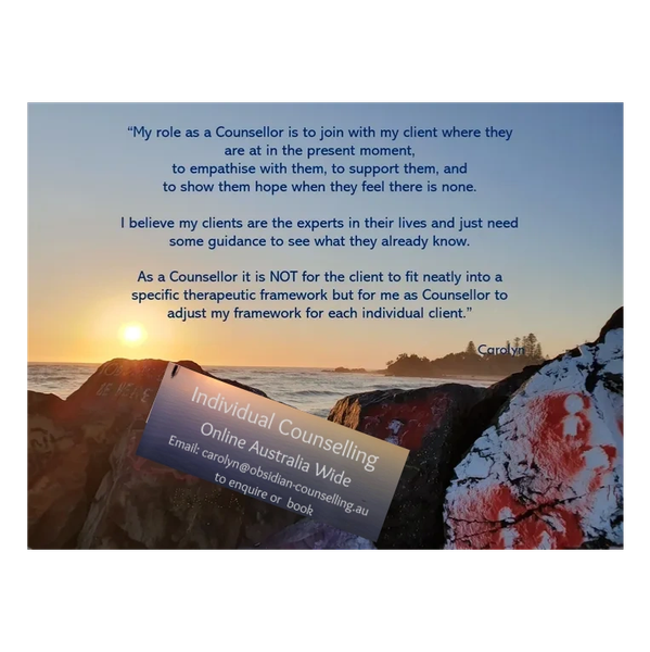 Rock wall at Port Macquarie at sunrise. Words my role as counsellor is to join with my clients