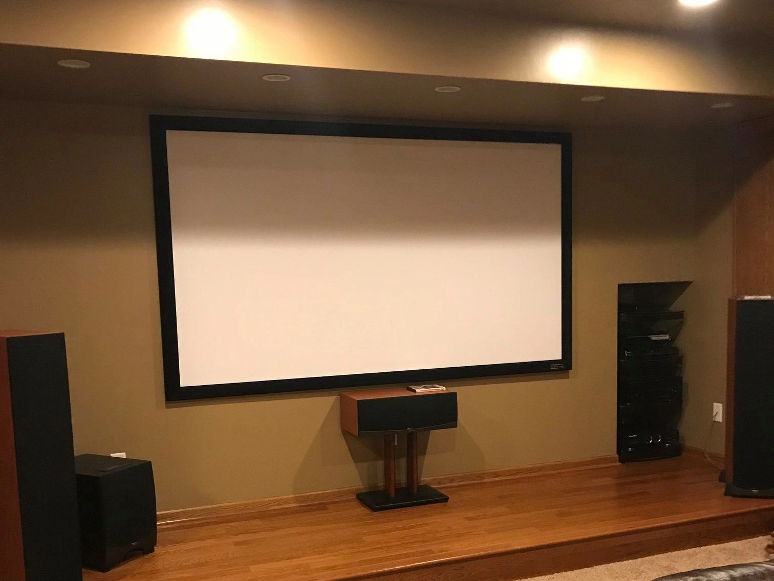 Luxury Home Theater and Stage professionally built by Get It Rite Construction in Central Minnesota