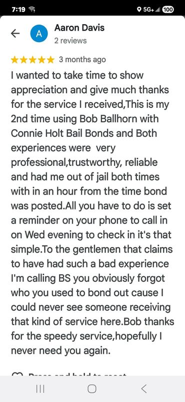 Canadian County Bail Bond Reviews