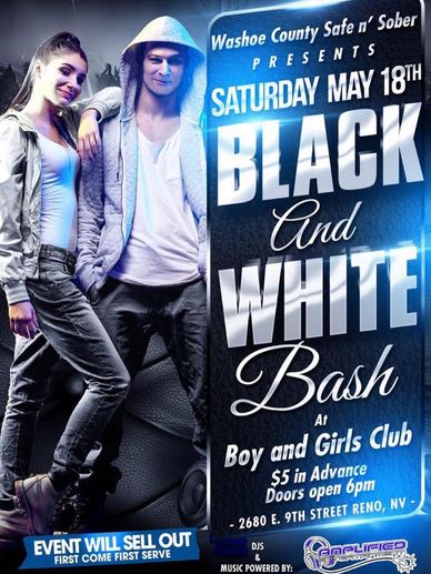 Black and White Bash to include hypnotist show and Amplified entertainment. Raffle prizes included!
