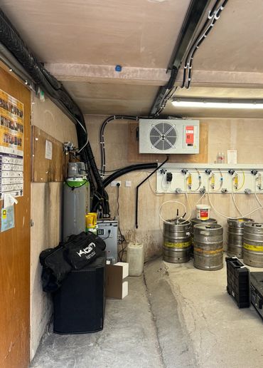 Marstair pub cellar cooling system in Dumfries Scotland