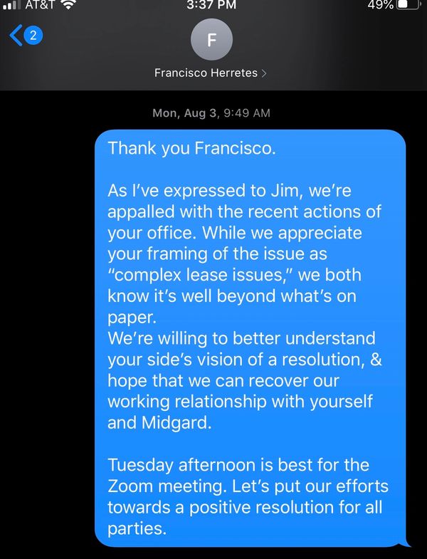 Franklin Dale is willing to give them a chance to make things right