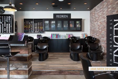 Hair Salon Remodel
Industrial Rustic Style
Brick Wall
Barn Wood