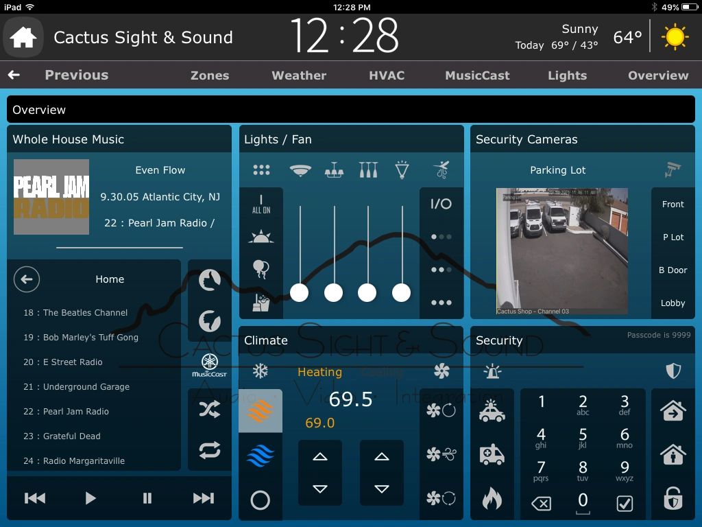 Control system interface