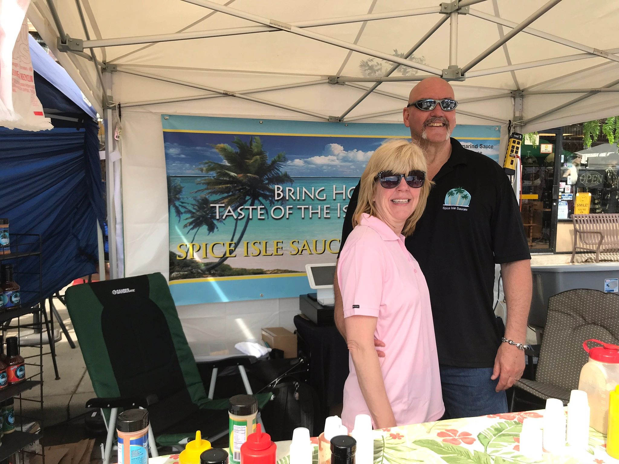 Steve and Heidi Nolan-Owners of Spice Isle Sauces