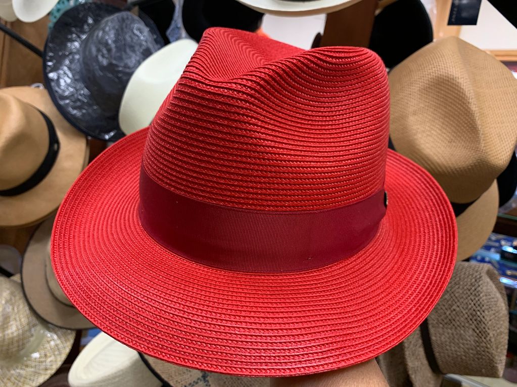 Dobbs Rosebud Florentine Malon red summer hat 
