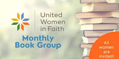 United Women in Faith Monthly Book Group invitation.