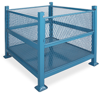 New expanded metal containers for sale.