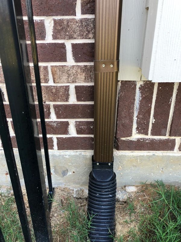 Downspout/French Drain connection 
Little Elm,Texas.