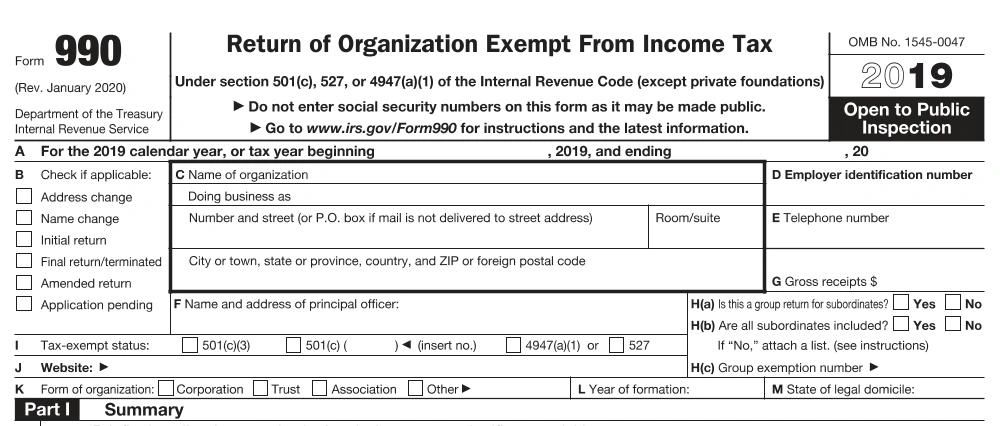 IRS Form 990